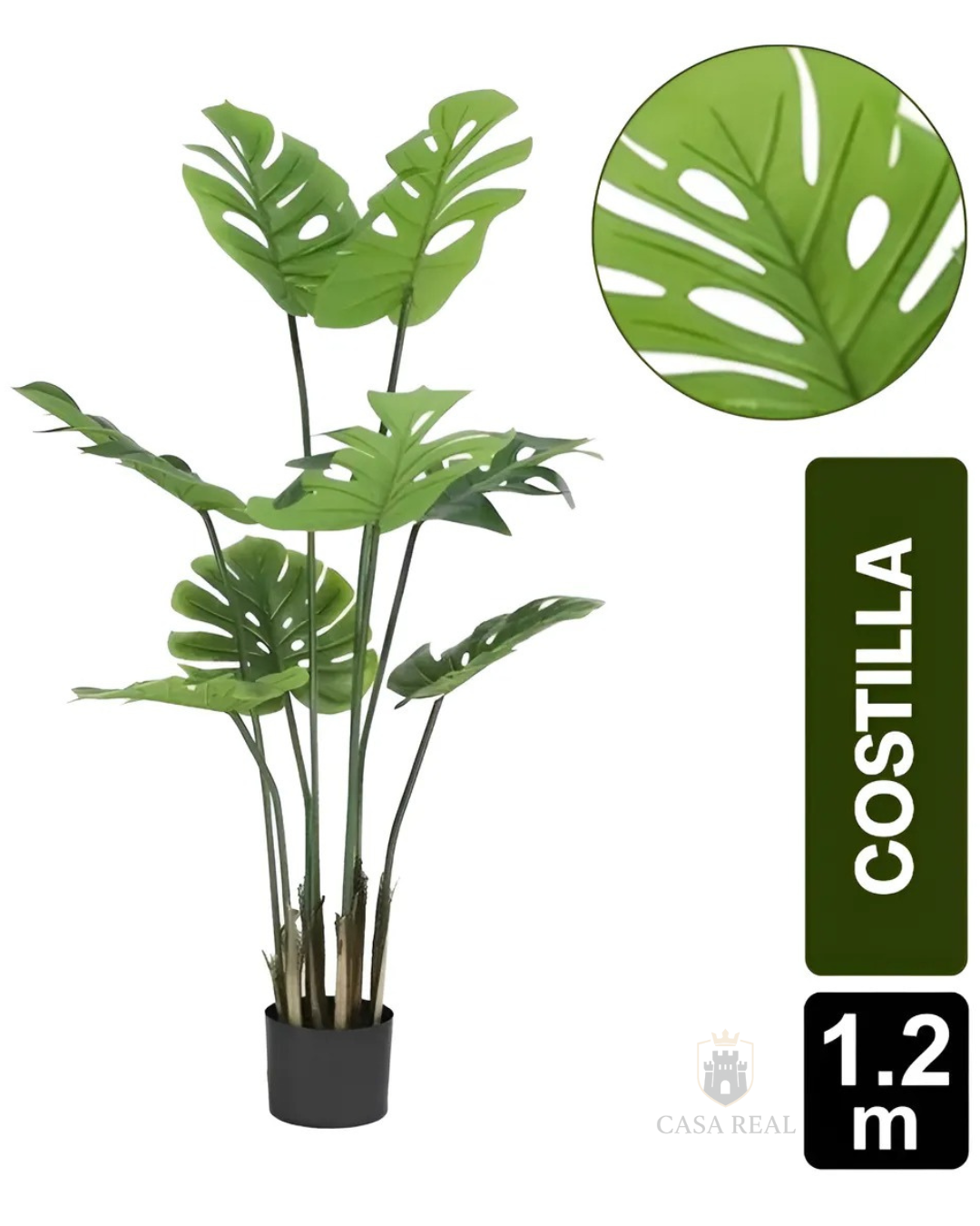 Planta Artificial Mata Costilla De Adán X8 120 Cm