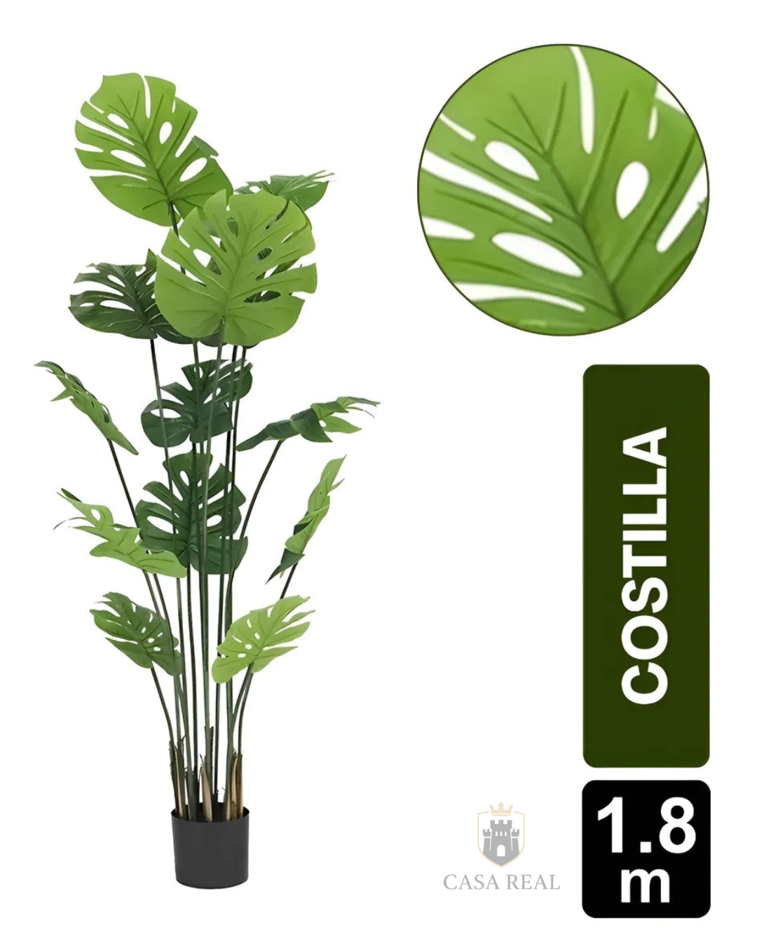 Planta Artificial Mata Costilla De Adán X12 180cm