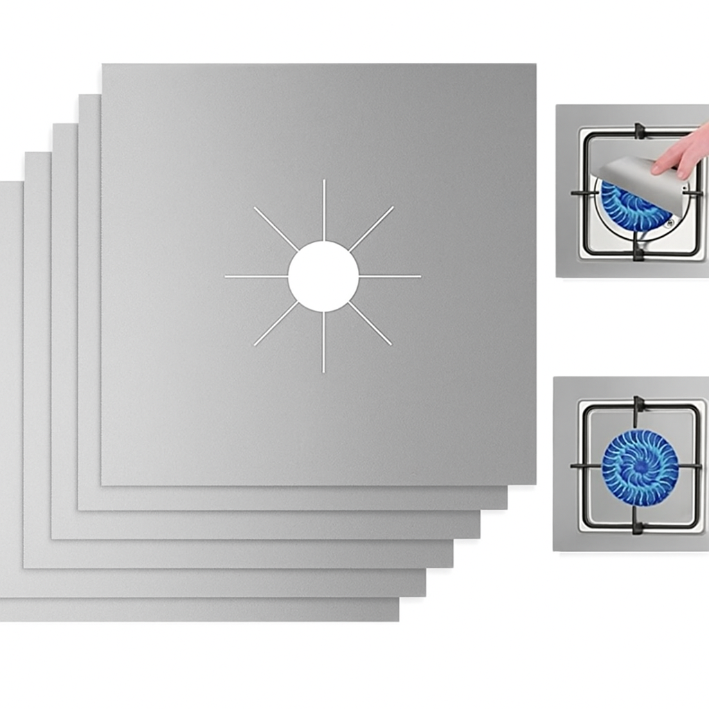 Combo Protector Estufa x 4 Fibra De Vidrio