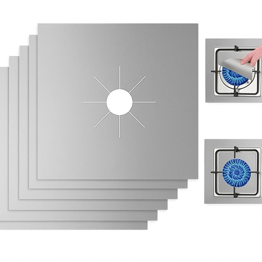 Combo Protector Estufa x 4 Fibra De Vidrio