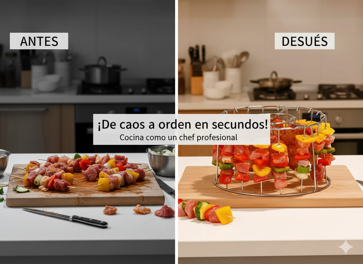 Parrilla Para Air Fryer (Asa Tus Mejores Pinchos)