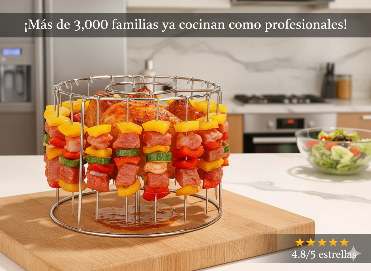 Parrilla Para Air Fryer (Asa Tus Mejores Pinchos)