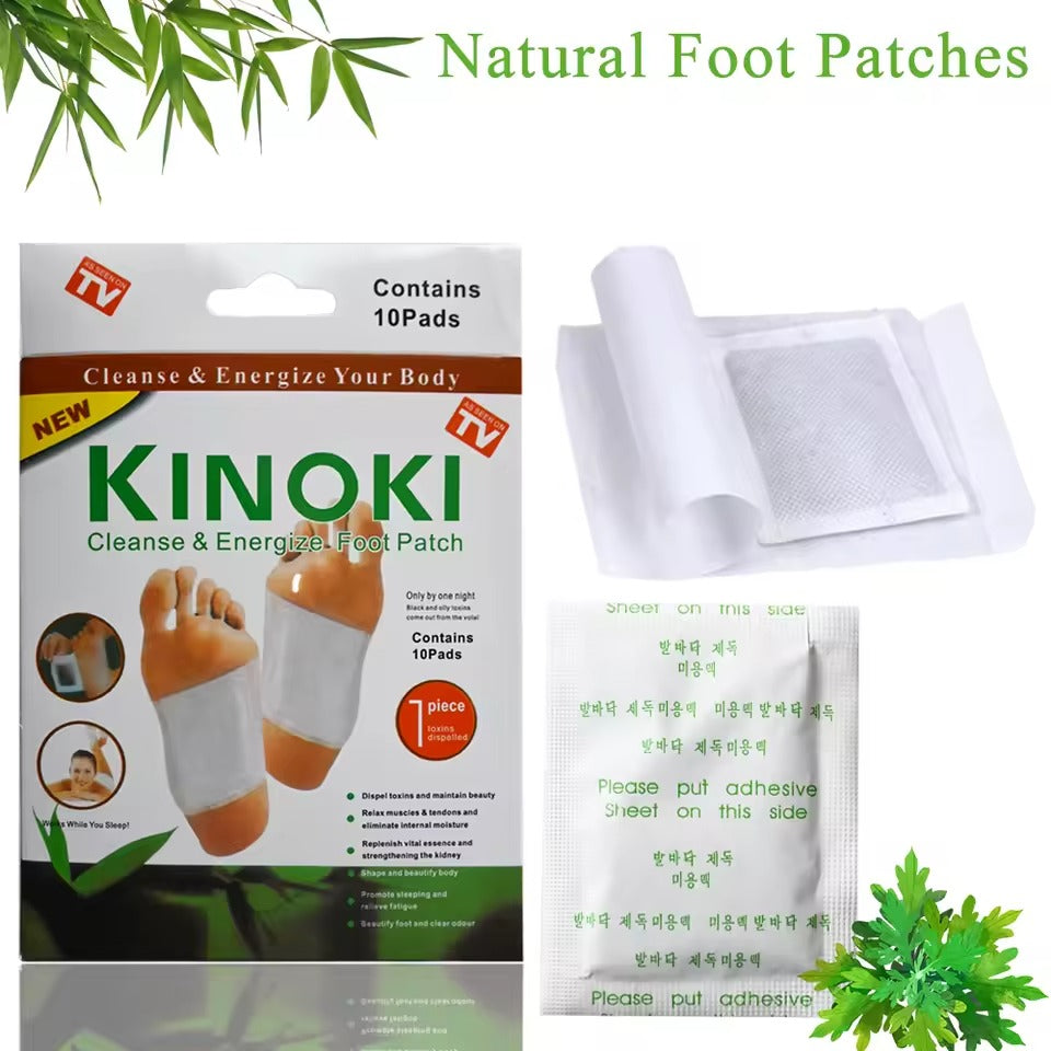 PARCHES DETOX KINOKI PARA PIES CAJA x 10