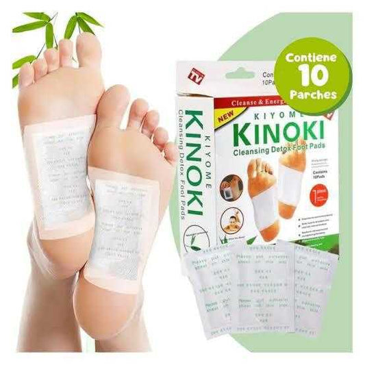 PARCHES DETOX KINOKI PARA PIES CAJA x 10