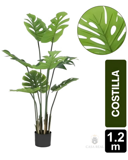 Planta Artificial Mata Costilla De Adán X8 120 Cm