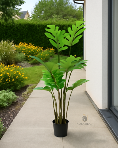 Planta Artificial Mata Costilla De Adán X8 120 Cm