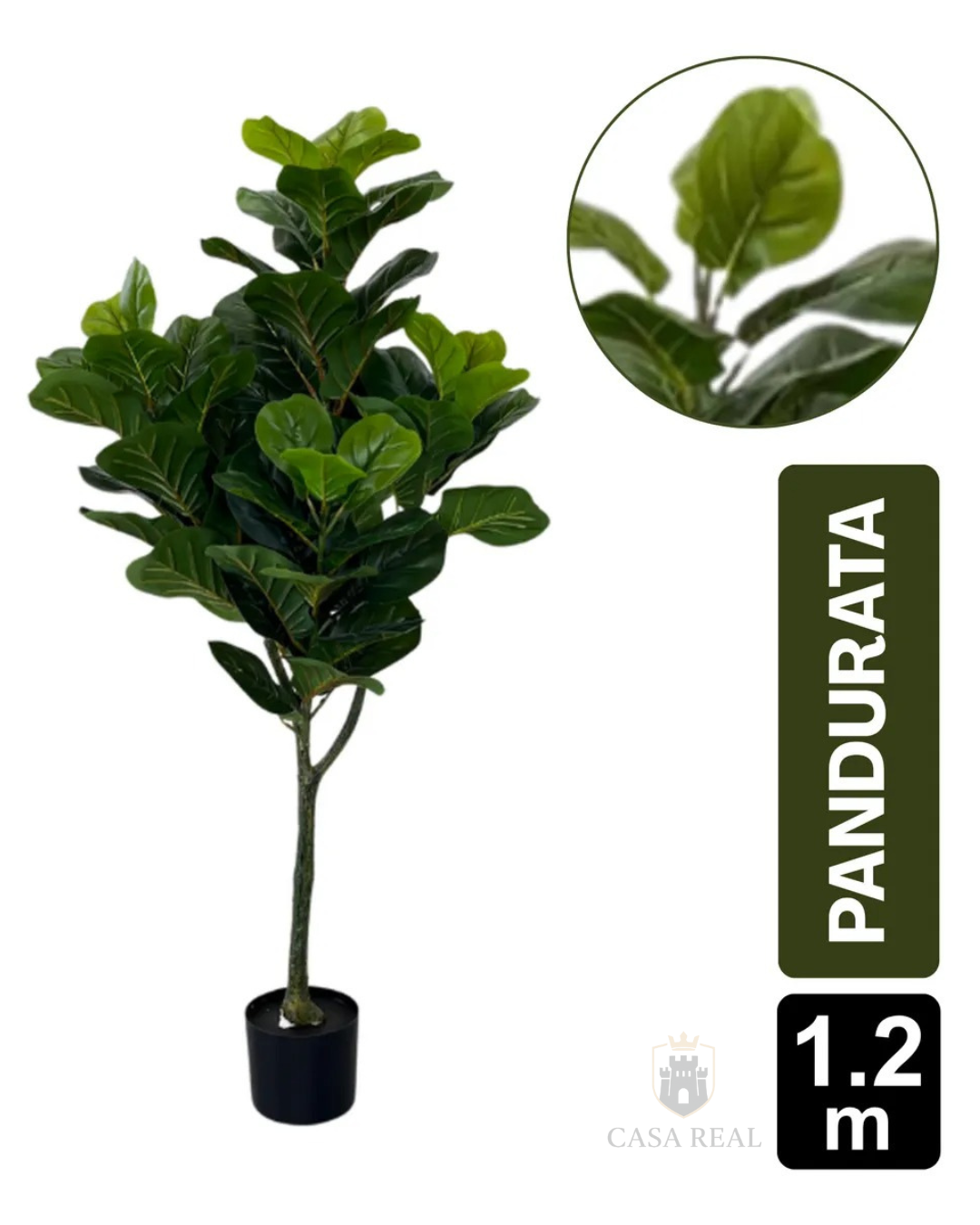 Planta Ficus Pandurata (artificial)  Tamaño Real