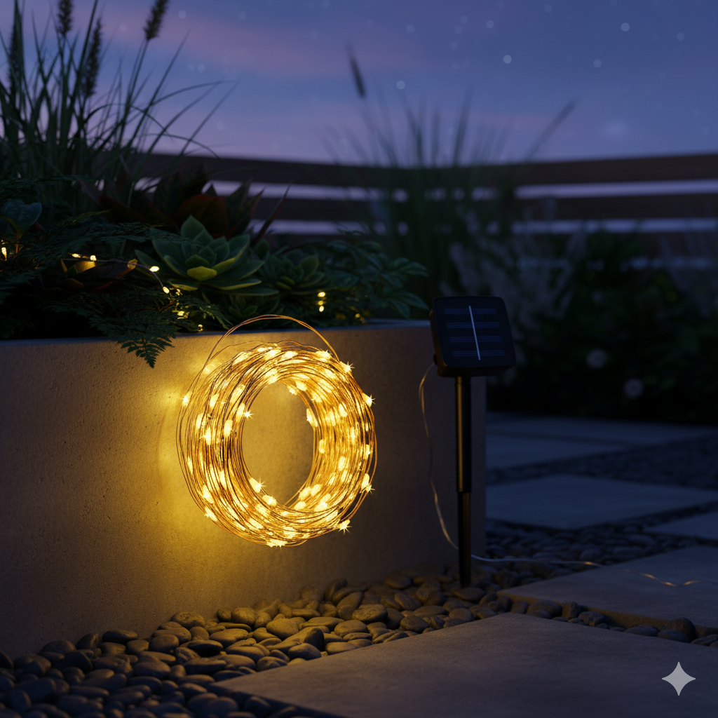 Luz Lineal Navidad Panel Solar🔥