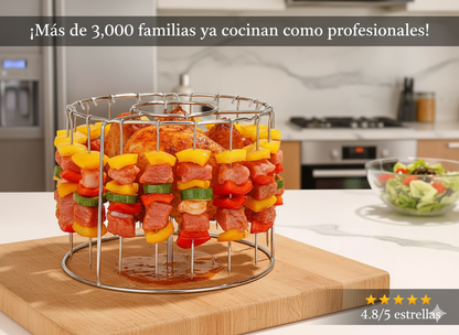 Parrilla Para Air Fryer (Asa Tus Mejores Pinchos)