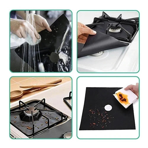 Protector De Estufa x4 Boquillas (Gris)-(Negro)