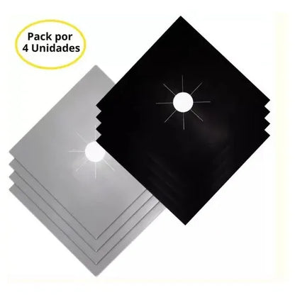 Protector De Estufa x4 Boquillas (Gris)-(Negro)